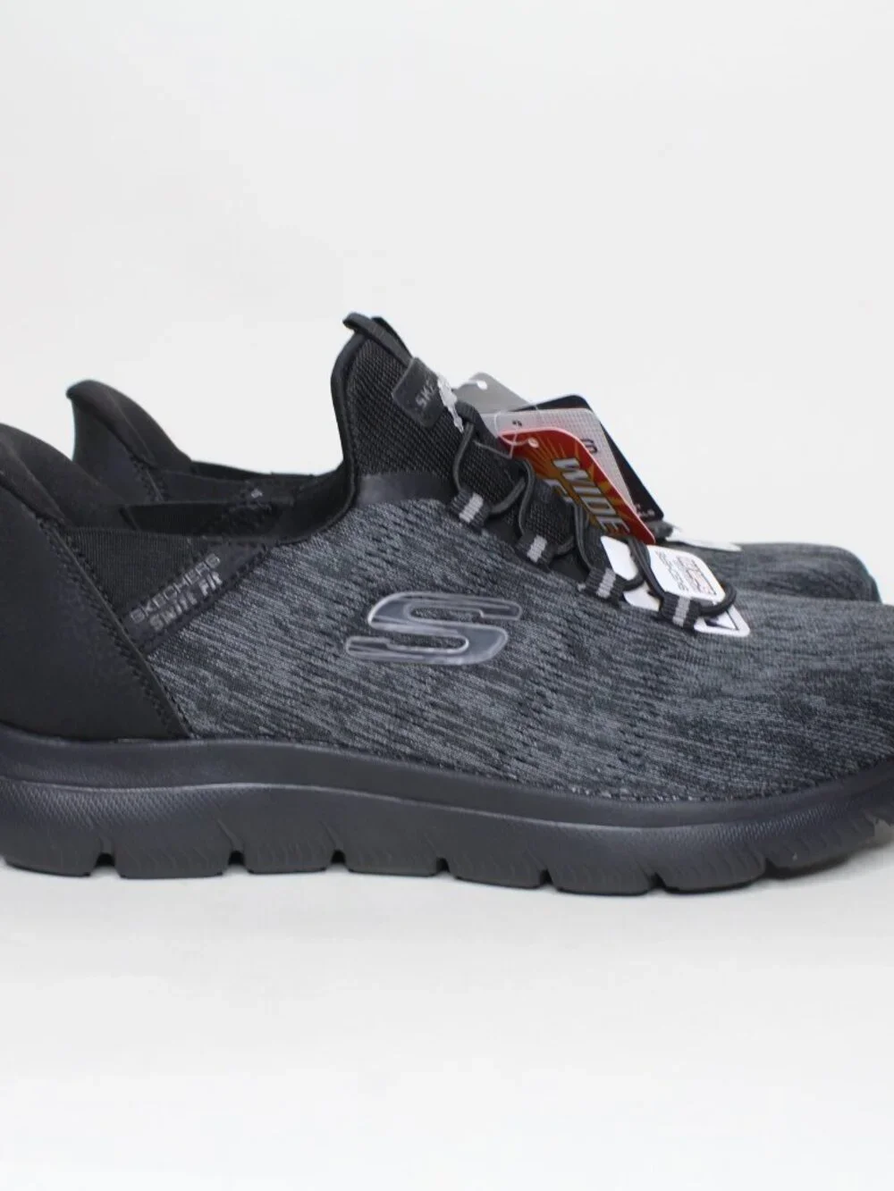 Skechers Hands Free Slip-ins Black Athletic Shoes Size 9.5 W New